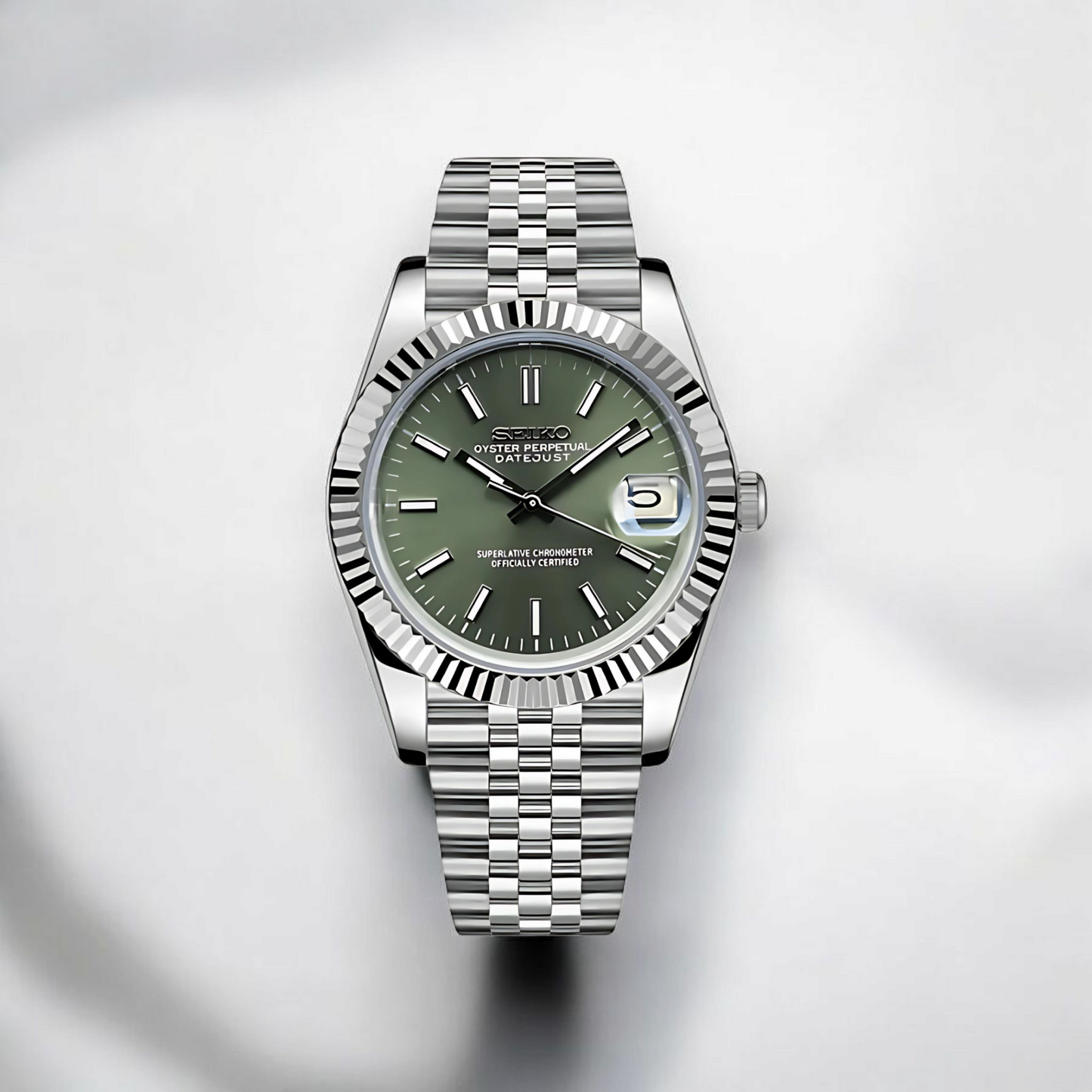 Sunburst Date - Olive Green