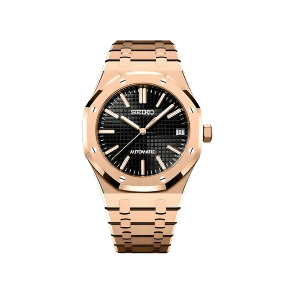 Royal Oak Mod - Rose Gold/Black